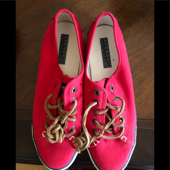 Sperry Shoes - SIZS 6 1/2 WOMAN RED SPERRY TOP- SIDER